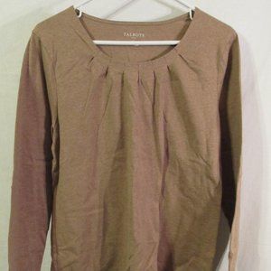 Talbots Tan Longsleeve Shirt, XL